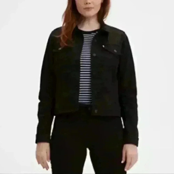 LEVI'S LEATHER SUEDE BOMBER JACKET - Picture 1 of 7